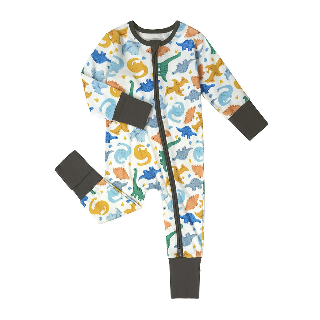 BBQB Inspired Zip-up Baby Long-Sleeve Romper