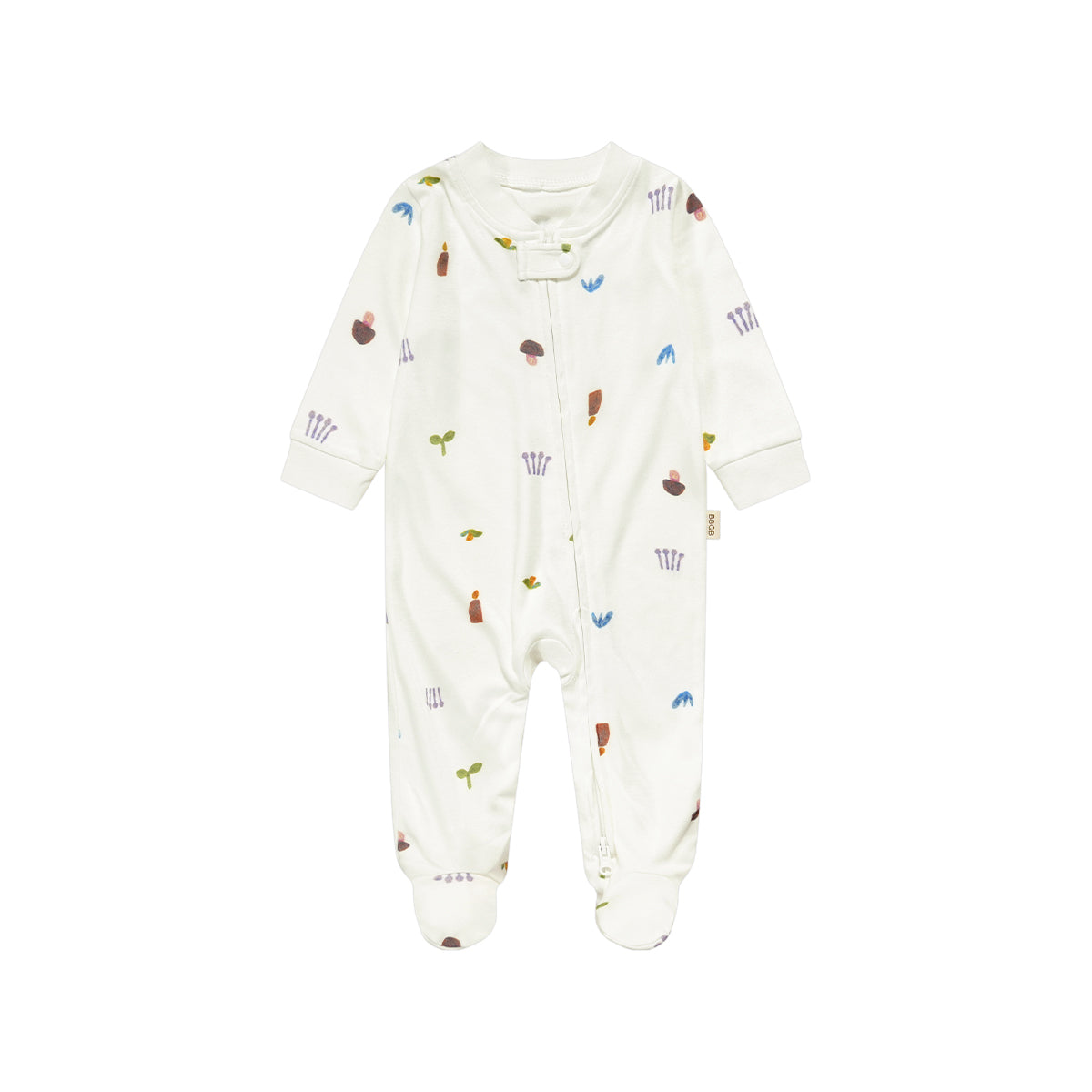Baby Zip Footed Long-Sleeve Romper | BBQB Bamboo Care