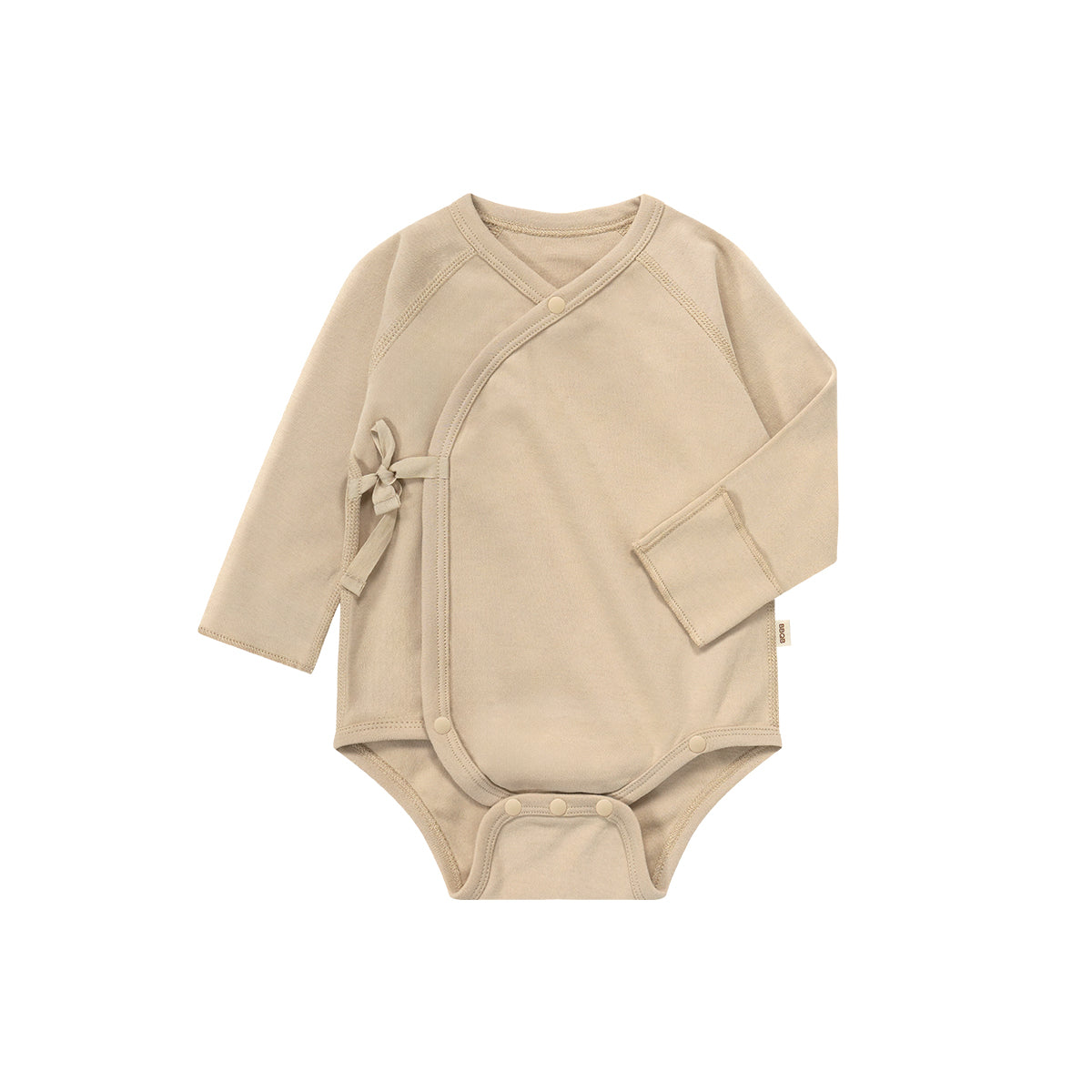 Baby Long-Sleeve Wrap Kimono Bodysuit | BBQB Organic Cotton