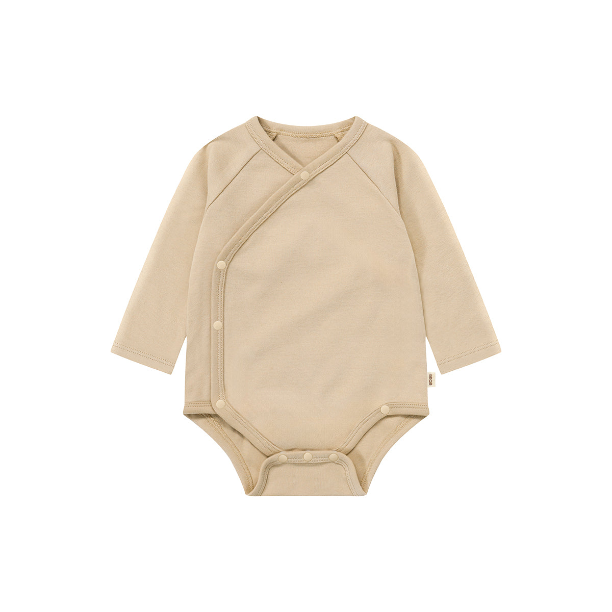 Baby Long-Sleeve Button Kimono Bodysuit | BBQB Organic Cotton