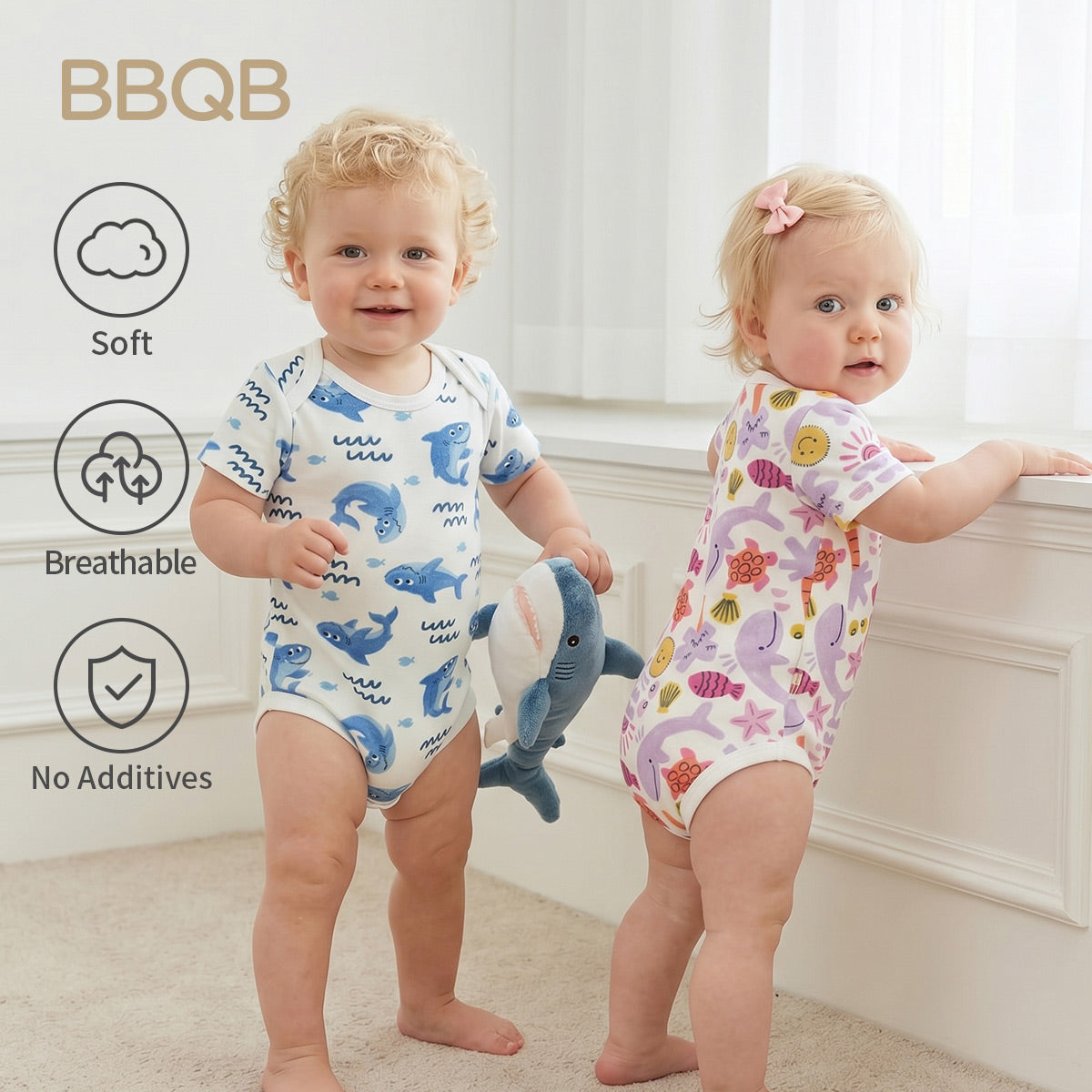 BBQB Inspired Button-up Baby Bodysuit