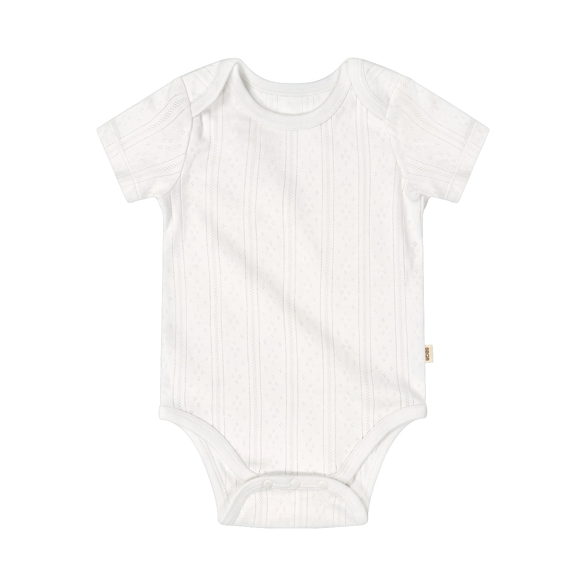 BBQB Organic Cotton Button-up Pointelle Baby Bodysuit