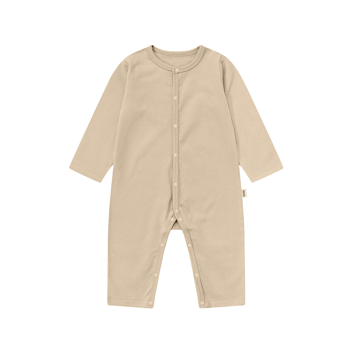 Baby Button Long-Sleeve Romper | BBQB Organic Cotton