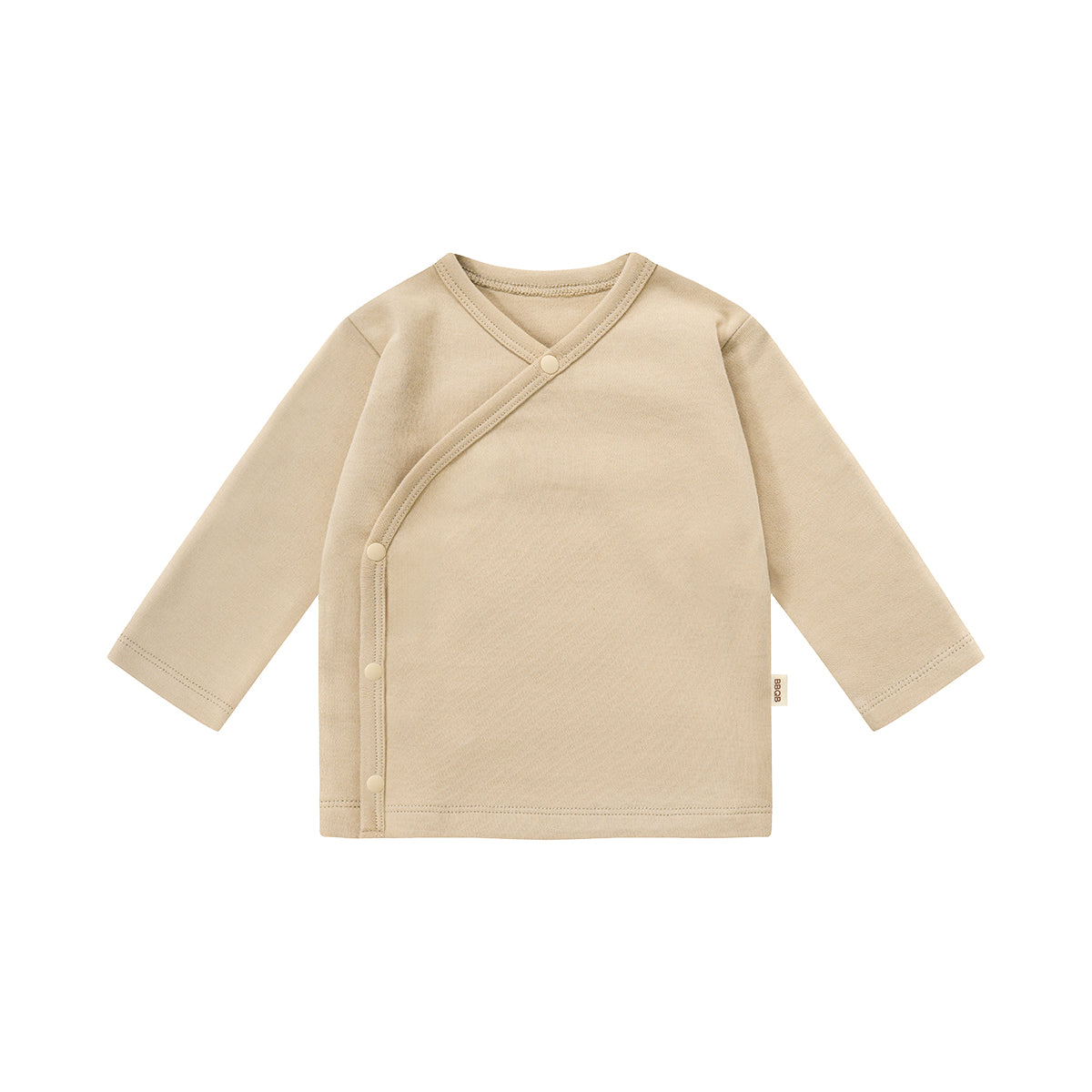 Baby Button Long-Sleeve Kimono Shirt | BBQB Organic Cotton