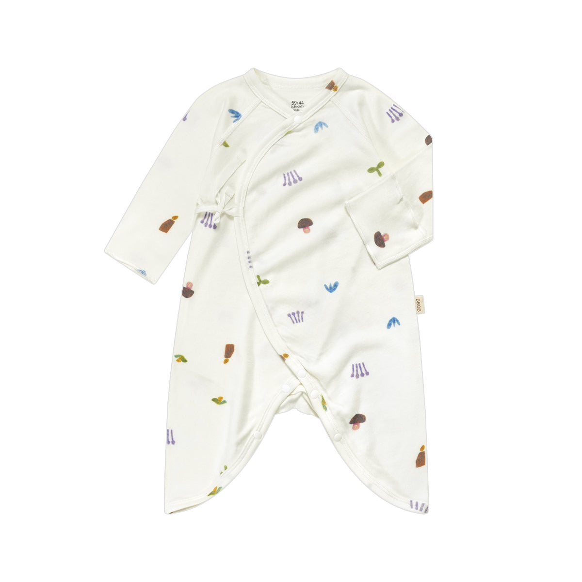Baby Long-Sleeve Seamless Kimono Romper | BBQB Bamboo Care