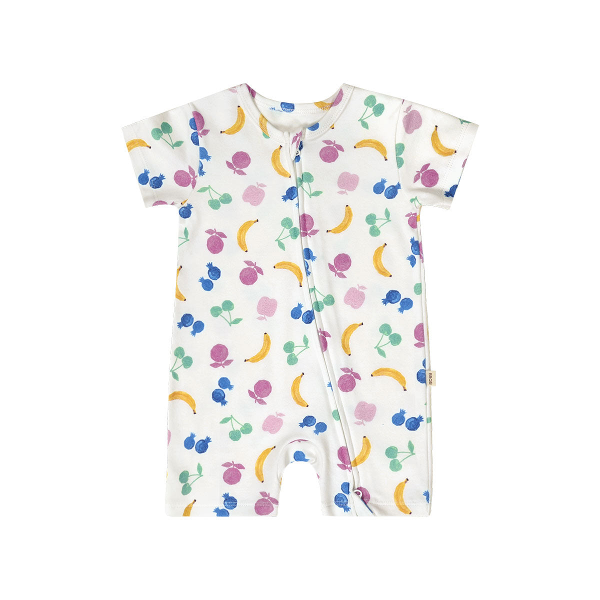 BBQB Inspired Zip-up Baby Short-Sleeve Romper