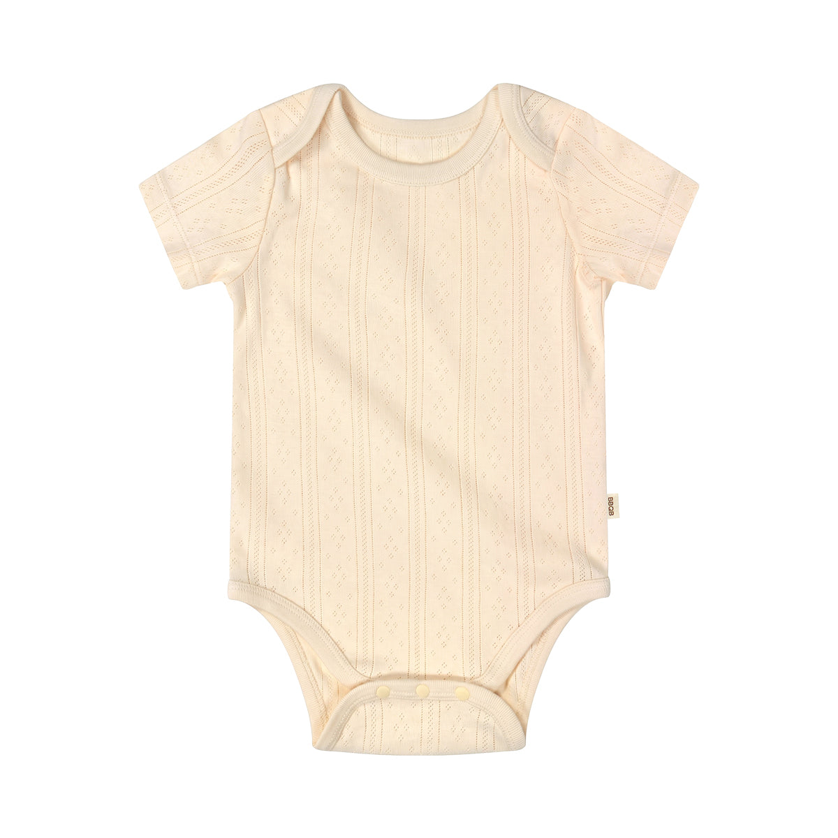 BBQB Organic Cotton Button-up Pointelle Baby Bodysuit
