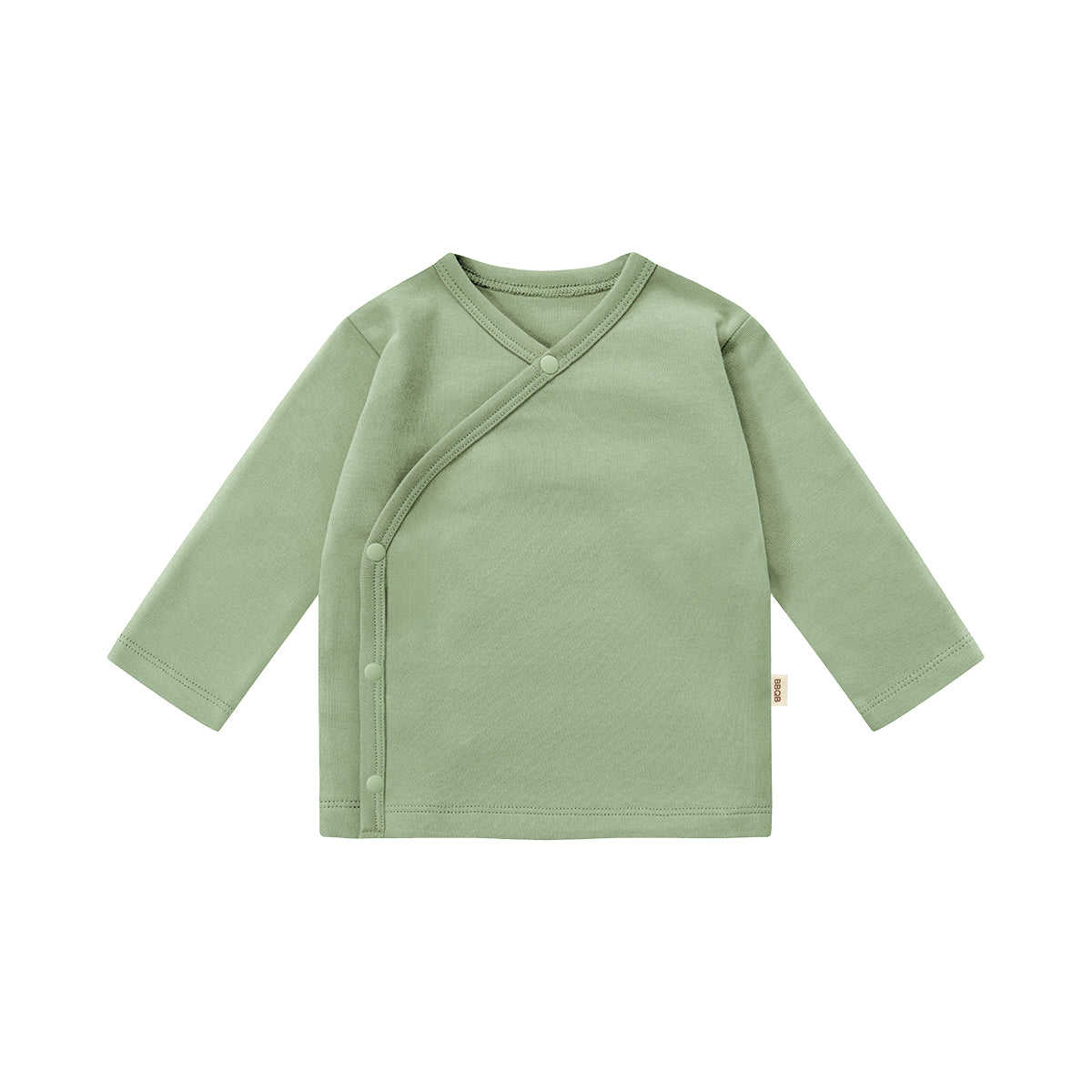 Baby Button Long-Sleeve Kimono Shirt | BBQB Organic Cotton