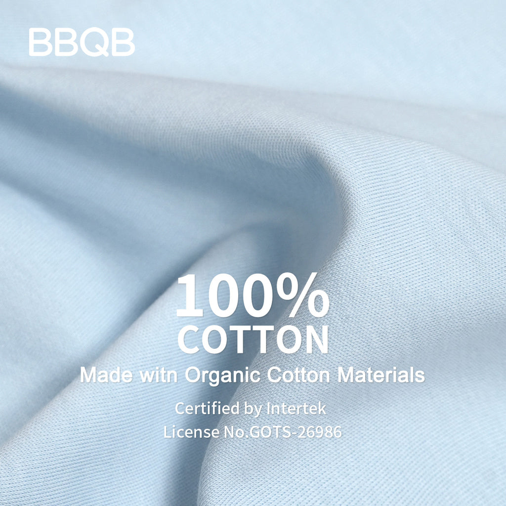 BBQB Organic Cotton Button-up Short-Sleeves Baby Bodysuit