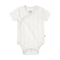 BBQB Organic Cotton Front-Opening Button-up Pointelle Baby Bodysuit