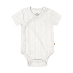 BBQB Organic Cotton Front-Opening Button-up Pointelle Baby Bodysuit