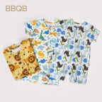 BBQB Inspired Zip-up Baby Short-Sleeve Romper