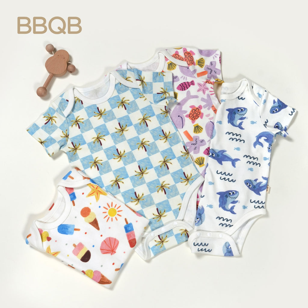 BBQB Inspired Button-up Baby Bodysuit