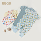 BBQB 2 Pack Baby Zip Growsuit