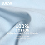 BBQB Organic Cotton Front-Opening Button-Up Baby Bodysuit