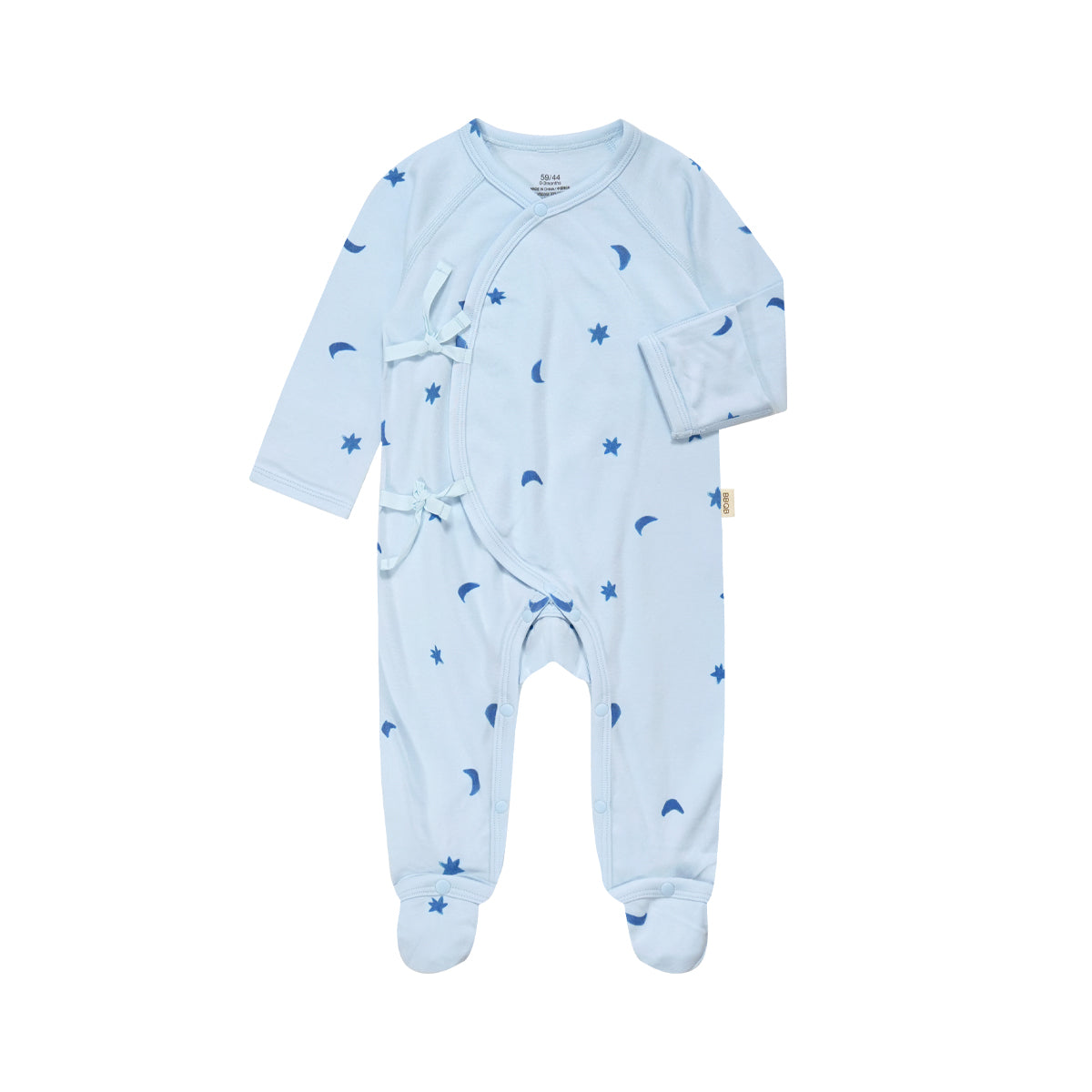 Baby Zip Footed Long-Sleeve Romper | BBQB Bamboo Care