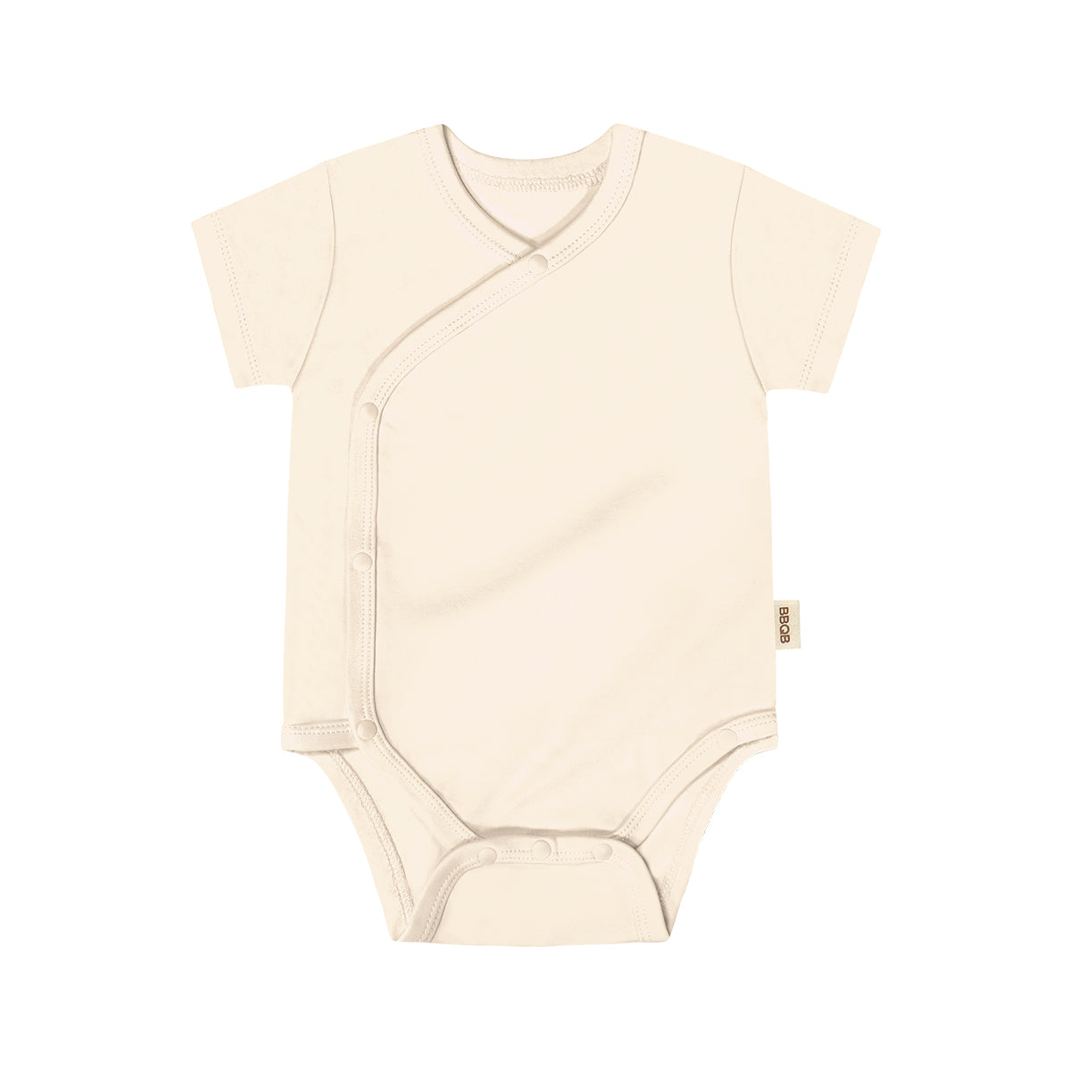 BBQB Organic Cotton Front-Opening Button-Up Baby Bodysuit