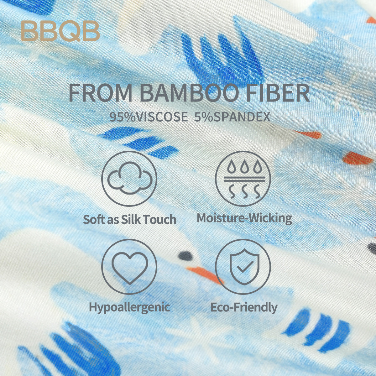 Long-Sleeve Bamboo Zip Romper | BBQB Cloudsoft Bamboo