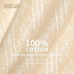 BBQB Organic Cotton Front-Opening Button-up Pointelle Baby Bodysuit