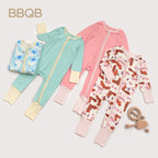 Baby Bamboo Footed Zip Romper | BBQB Cloudsoft Bamboo