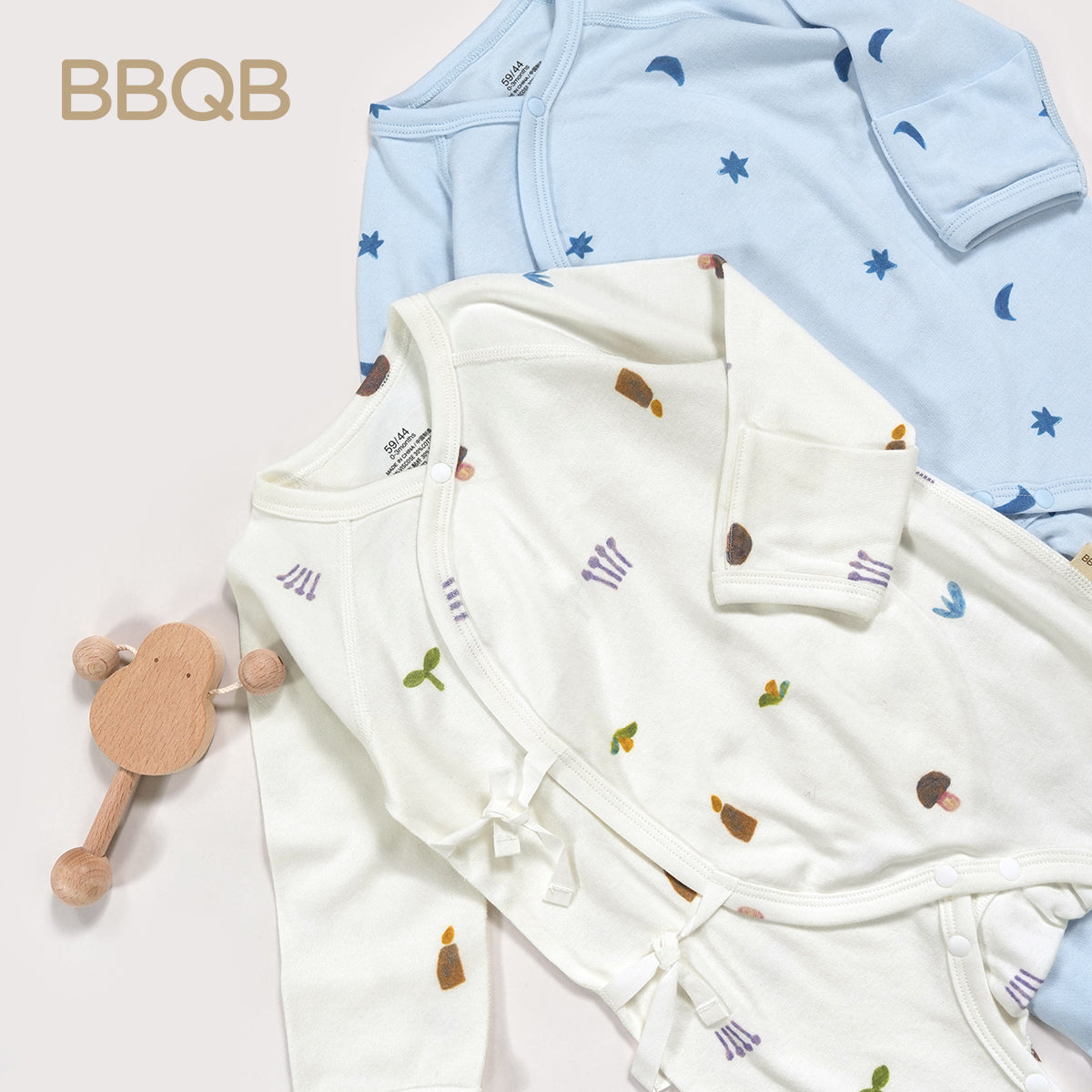 Baby Zip Footed Long-Sleeve Romper | BBQB Bamboo Care