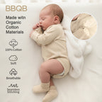 Baby Long-Sleeve Wrap Kimono Bodysuit | BBQB Organic Cotton