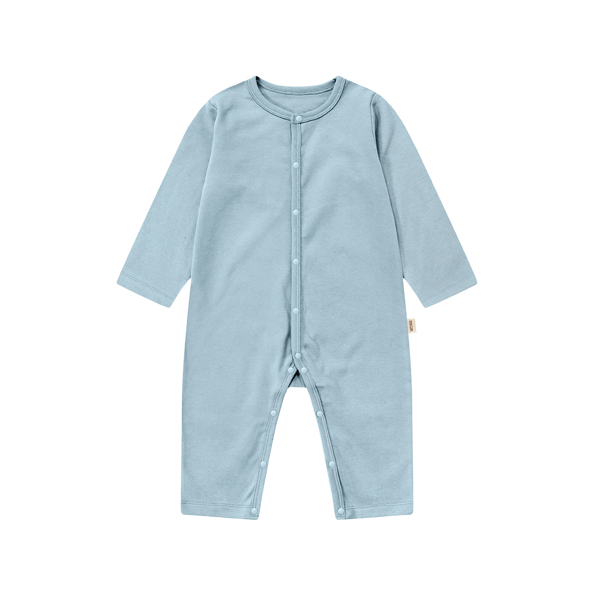 Baby Button Long-Sleeve Romper | BBQB Organic Cotton
