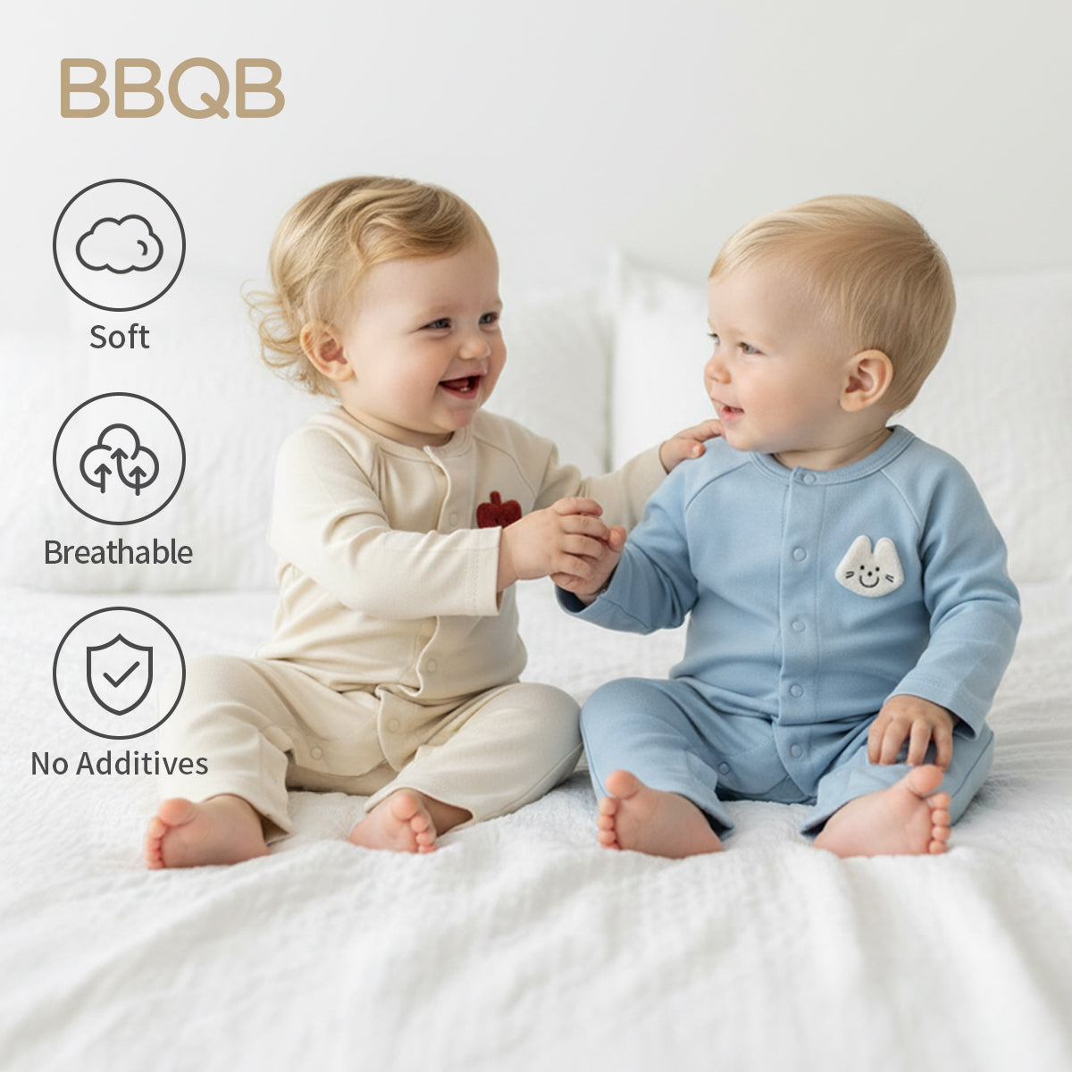Baby Button-Up Long-Sleeves Romper | BBQB Storybook