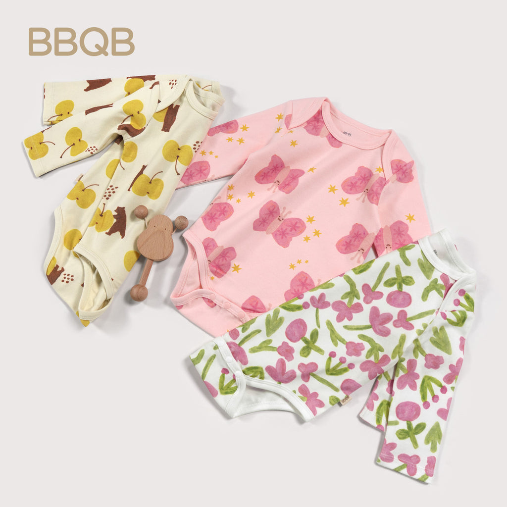 BBQB Storybook Baby Button-Up Bodysuit