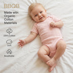 BBQB Organic Cotton Button-up Pointelle Baby Bodysuit
