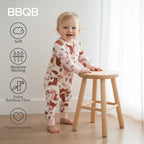 Long-Sleeve Bamboo Zip Romper | BBQB Cloudsoft Bamboo