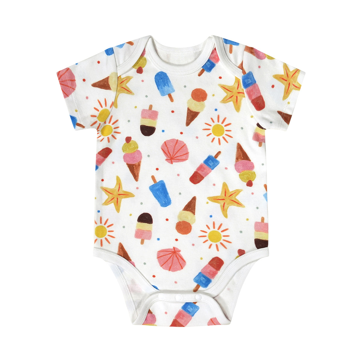 BBQB Inspired Button-up Baby Bodysuit