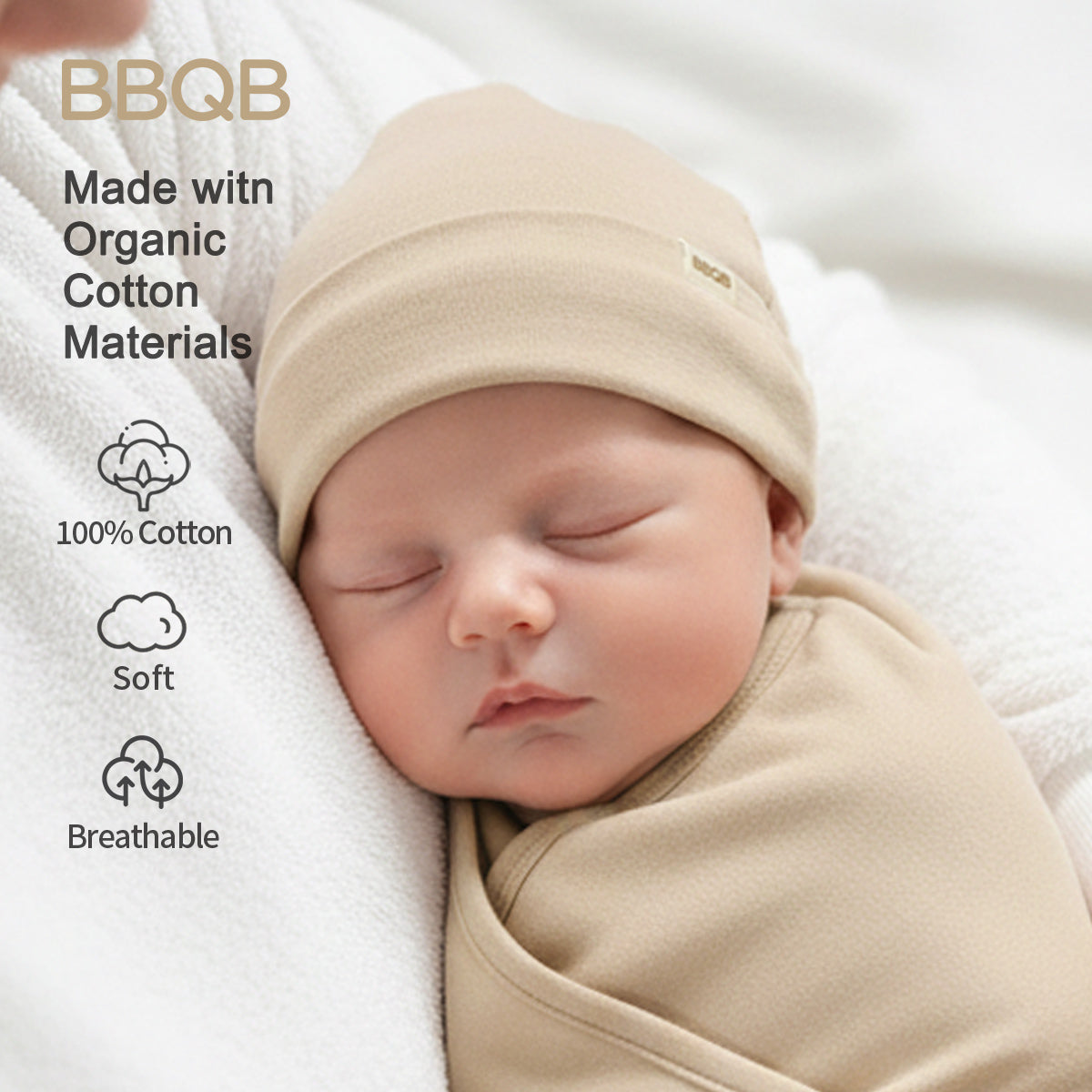 Soft Knit Baby Hat | BBQB Organic Cotton