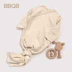Baby Long-Sleeve Knotted Sleep Sack | BBQB Organic Cotton