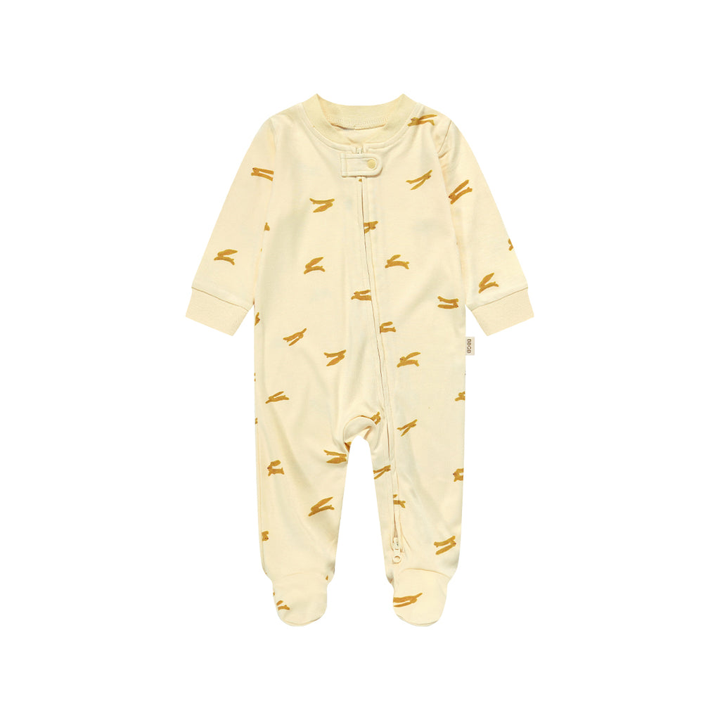 Baby Zip Footed Long-Sleeve Romper | BBQB Bamboo Care
