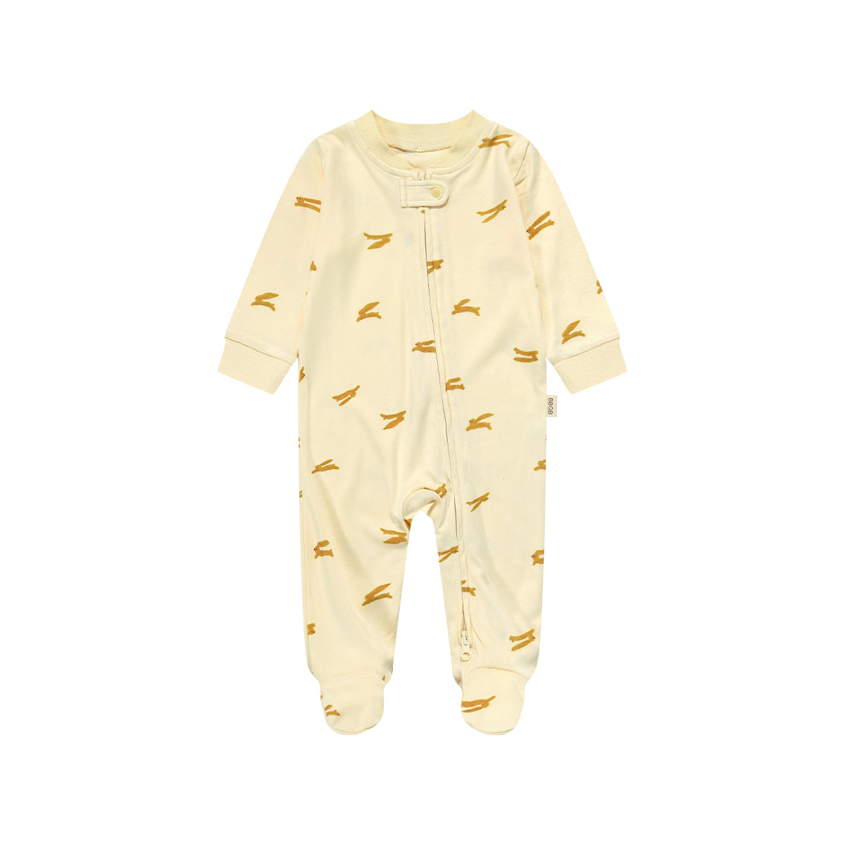 Baby Zip Footed Long-Sleeve Romper | BBQB Bamboo Care