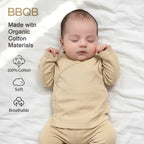 Baby Button Long-Sleeve Kimono Shirt | BBQB Organic Cotton