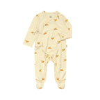 Baby Zip Footed Long-Sleeve Romper | BBQB Bamboo Care