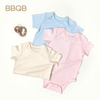 BBQB Organic Cotton Button-up Short-Sleeves Baby Bodysuit