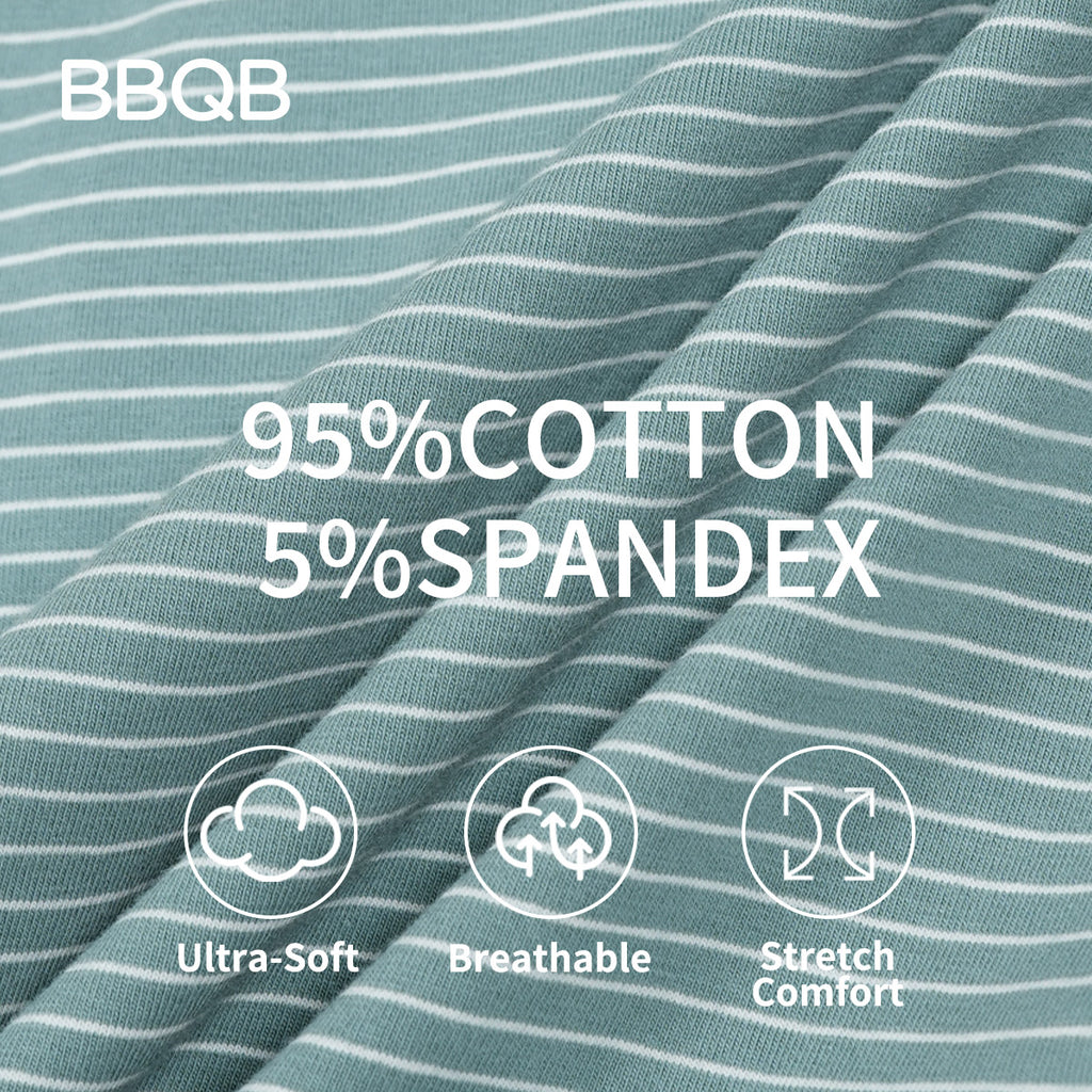 BBQB SoftFlex™ Cotton Zip-up Baby Bodysuit 2-Pack
