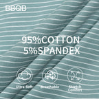 BBQB SoftFlex™ Cotton Zip-up Baby Bodysuit 2-Pack