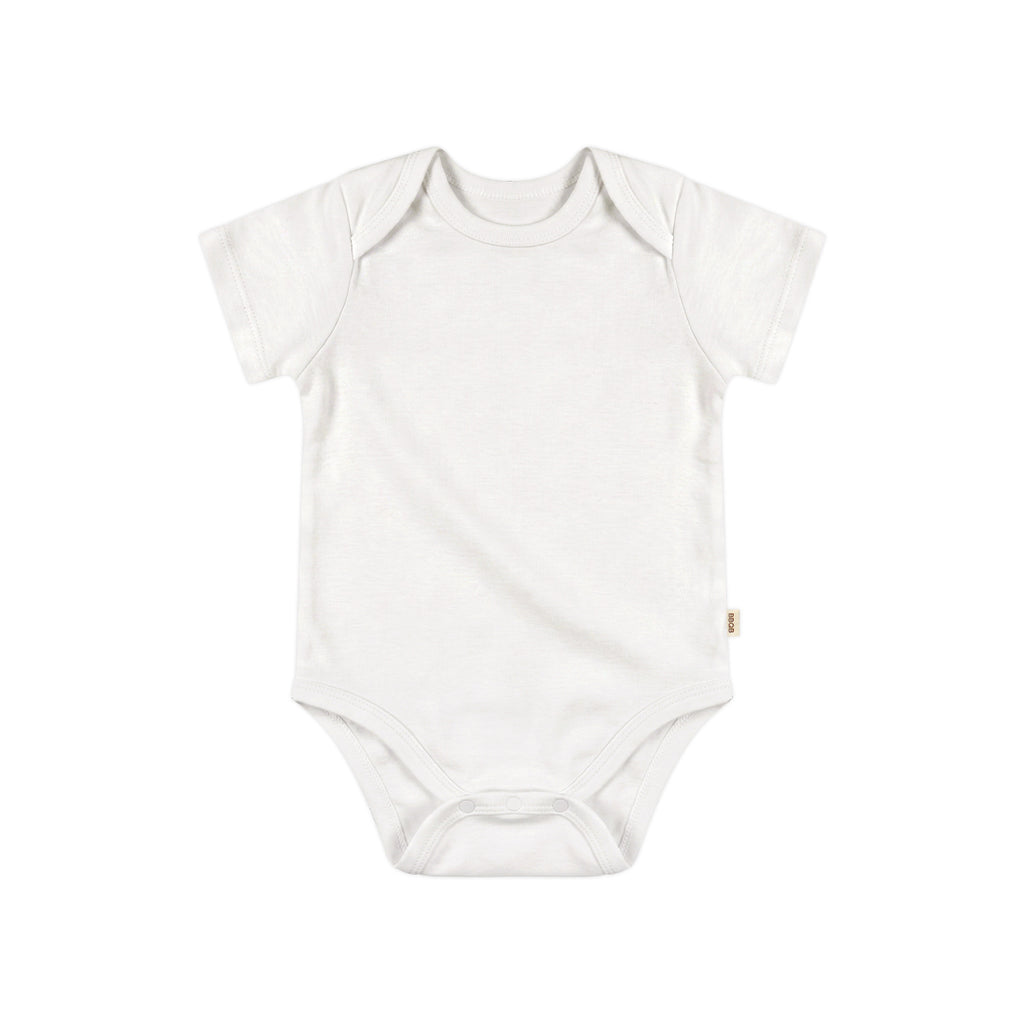 BBQB Organic Cotton Button-up Short-Sleeves Baby Bodysuit