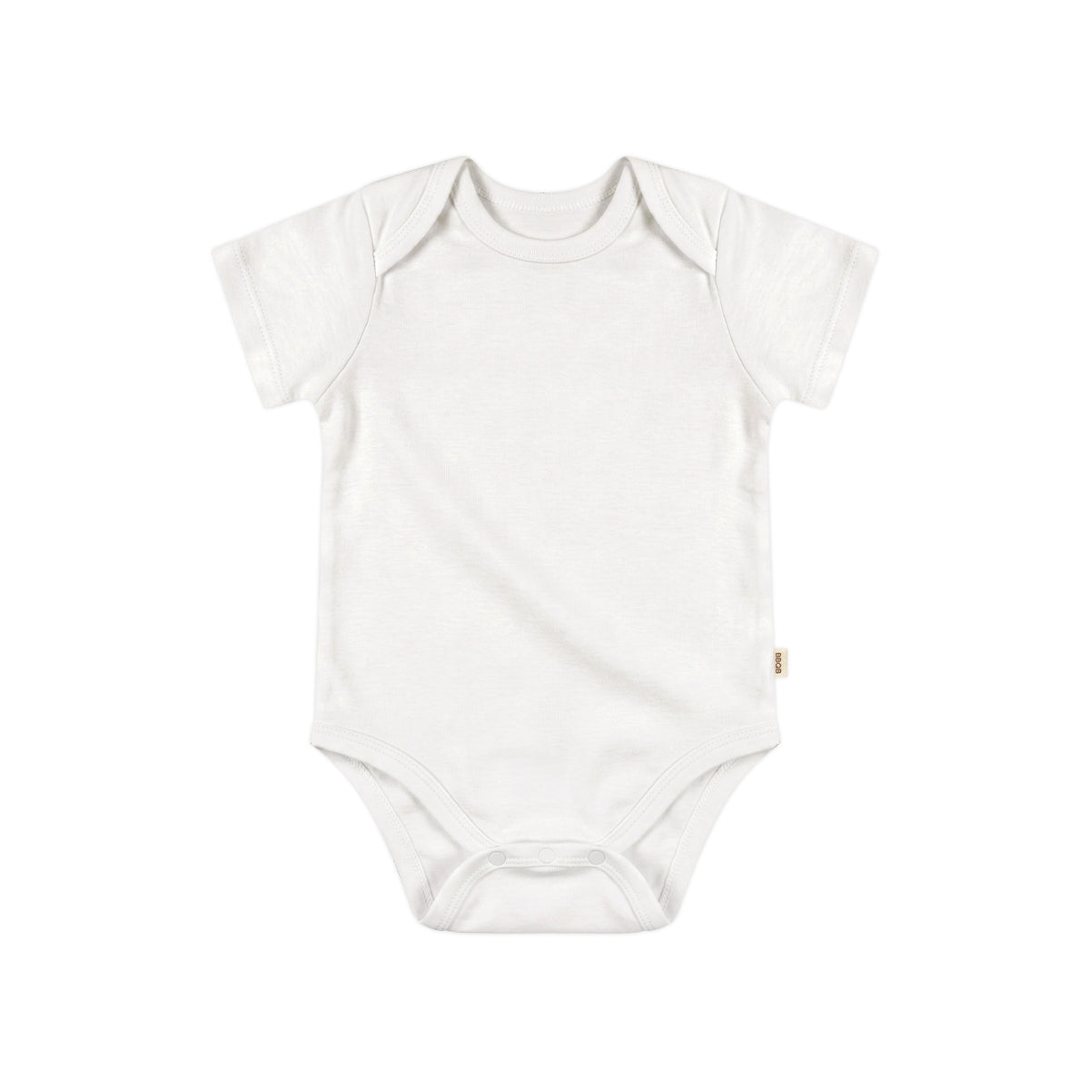 BBQB Organic Cotton Button-up Short-Sleeves Baby Bodysuit