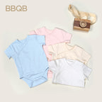 BBQB Organic Cotton Front-Opening Button-Up Baby Bodysuit