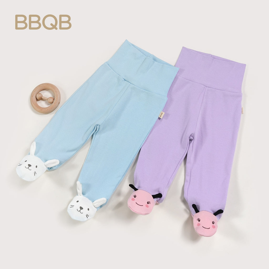 Baby High-Waist Footed-Leggings | BBQB Storybook