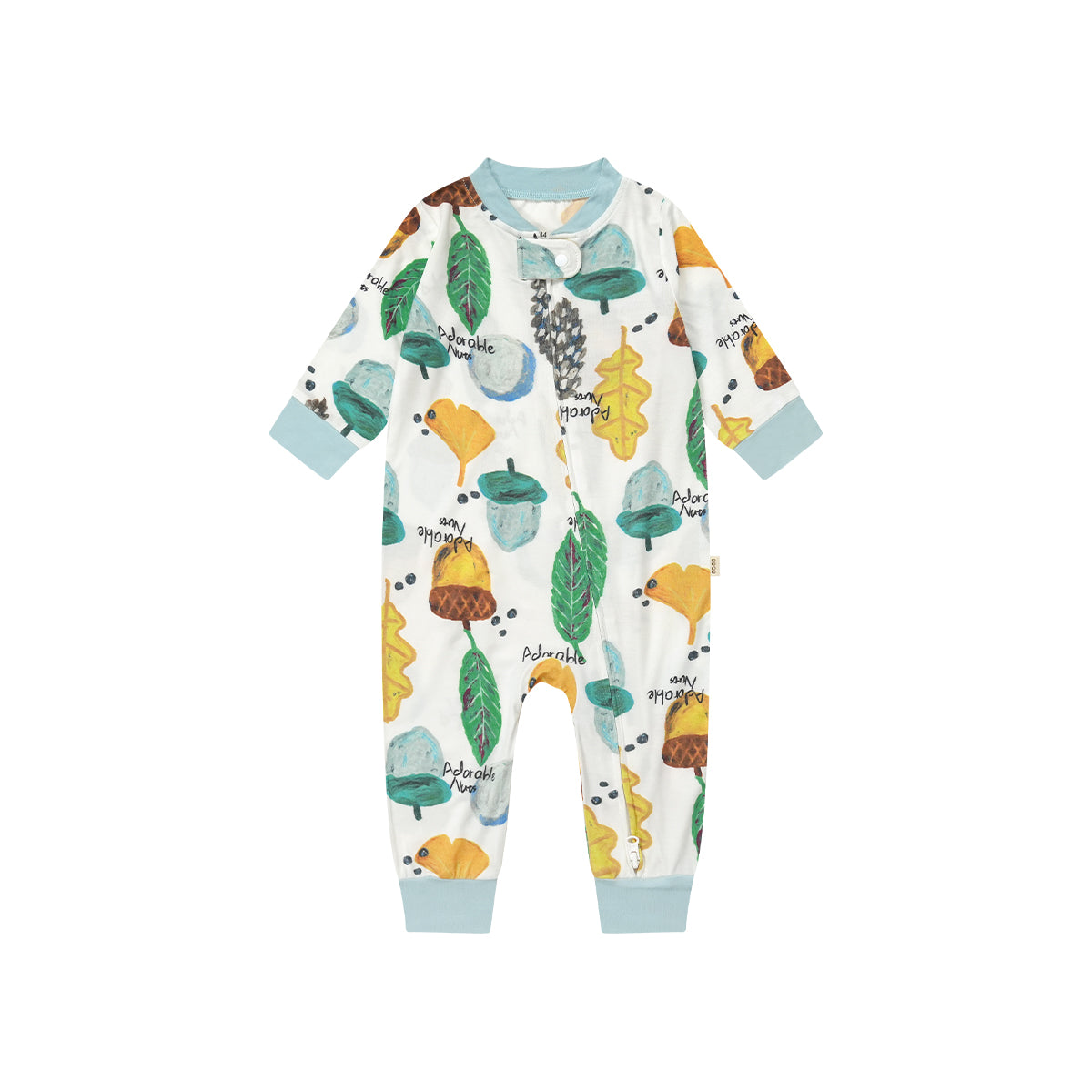 Long-Sleeve Bamboo Zip Romper | BBQB Cloudsoft Bamboo