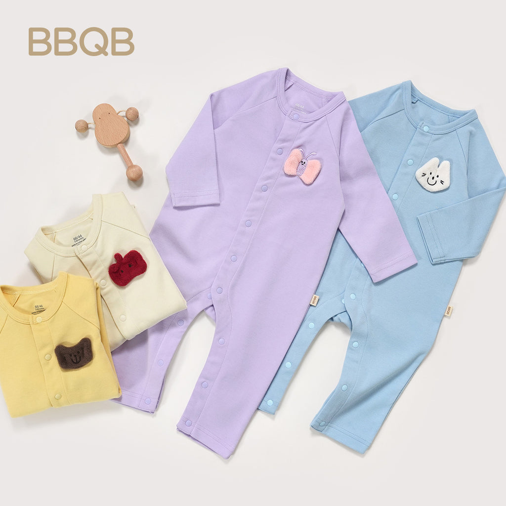 Baby Button-Up Long-Sleeves Romper | BBQB Storybook