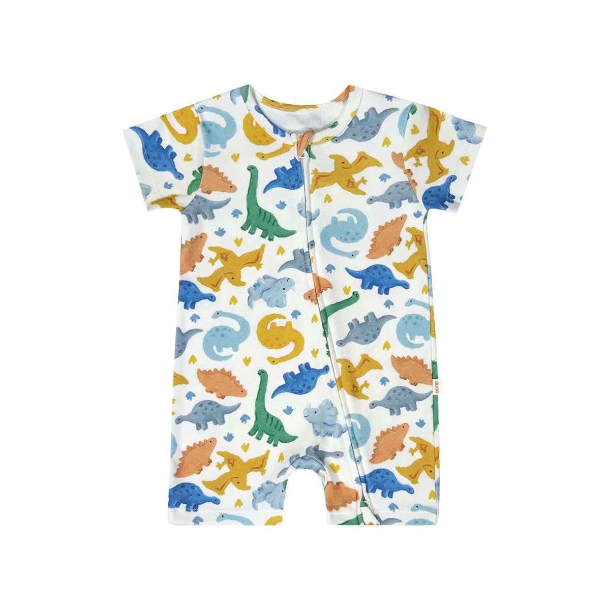 BBQB Inspired Zip-up Baby Short-Sleeve Romper