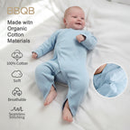 Baby Long-Sleeve Snap-Closure Romper | BBQB Organic Cotton