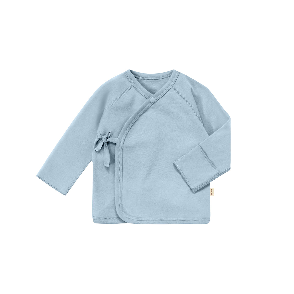 Baby Kimono Long-Sleeve Seamless Wrap-Shirt | BBQB Organic Cotton